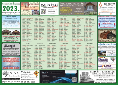 Naptármelléklet 2023. Naptármelléklet 2023.