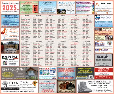 Naptár 2025. Naptár 2025.